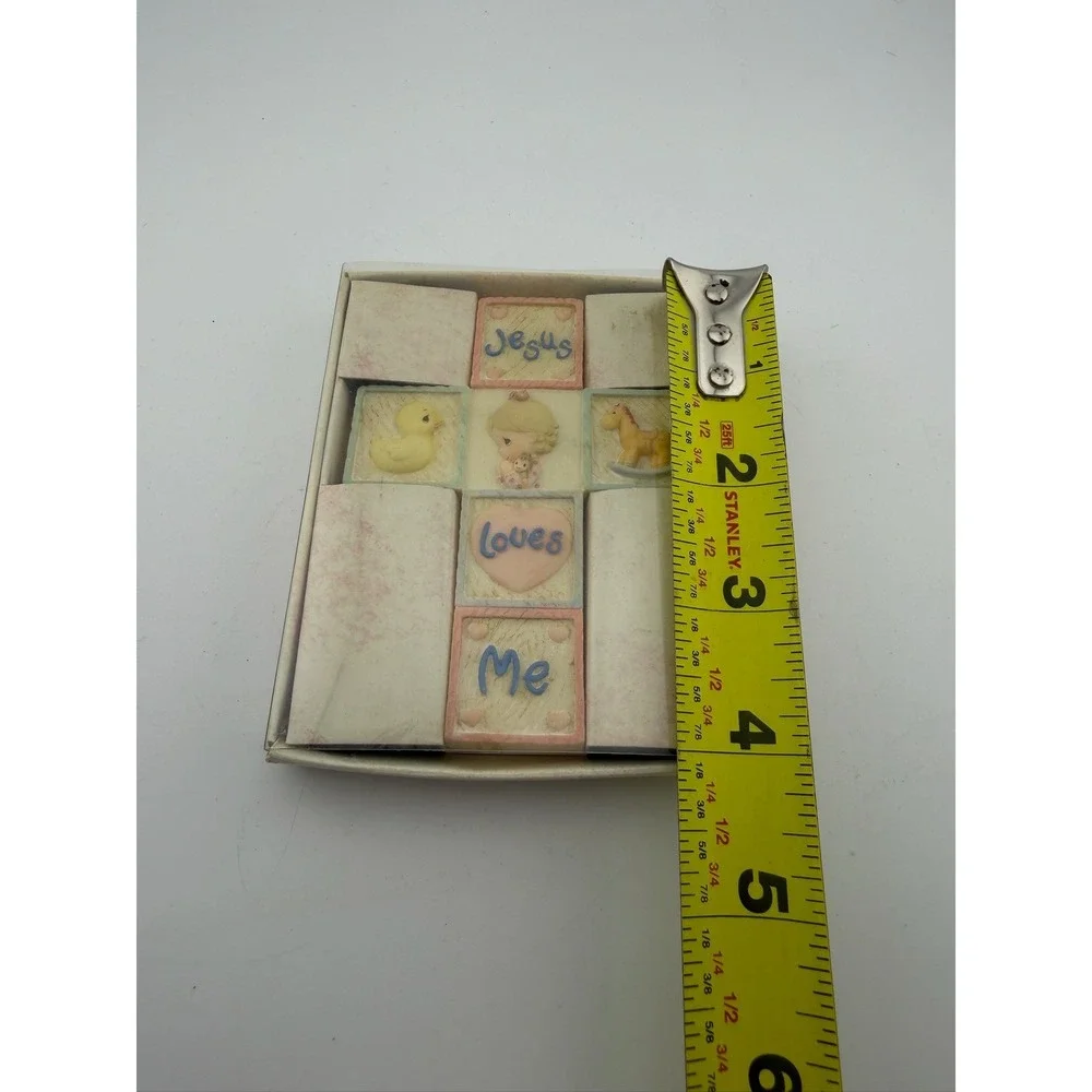 Precious Moments‎ Jesus Loves Me Cross Keepsake Box Enesco 701114 1999